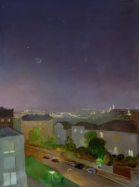 Orion csillagkép Budapest felett újholdkor