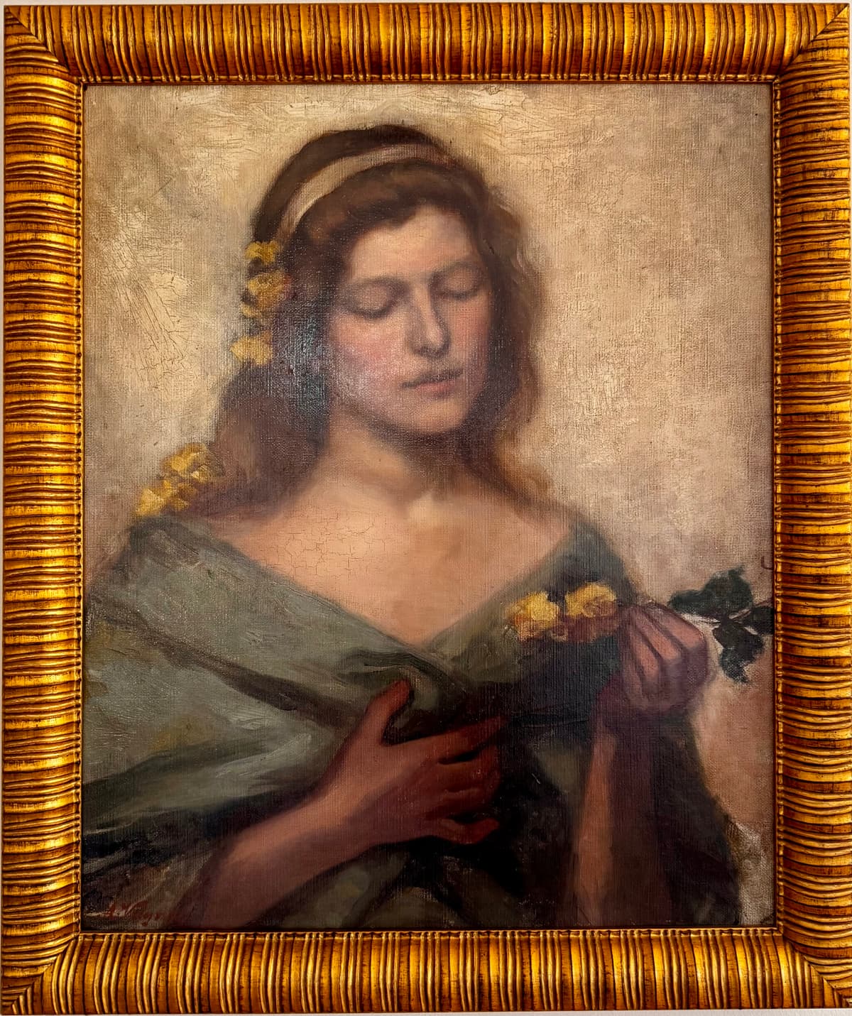 Yellow flower girl