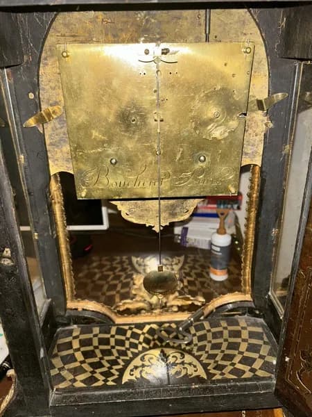 Francia Boulle Pendule asztali óra félórás ütem