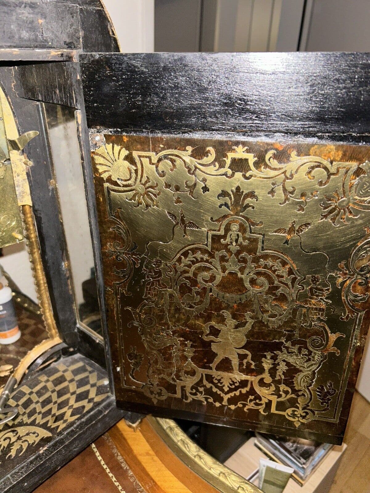 Francia Boulle Pendule asztali óra félórás ütem