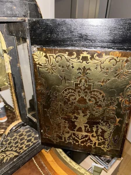Francia Boulle Pendule asztali óra félórás ütem