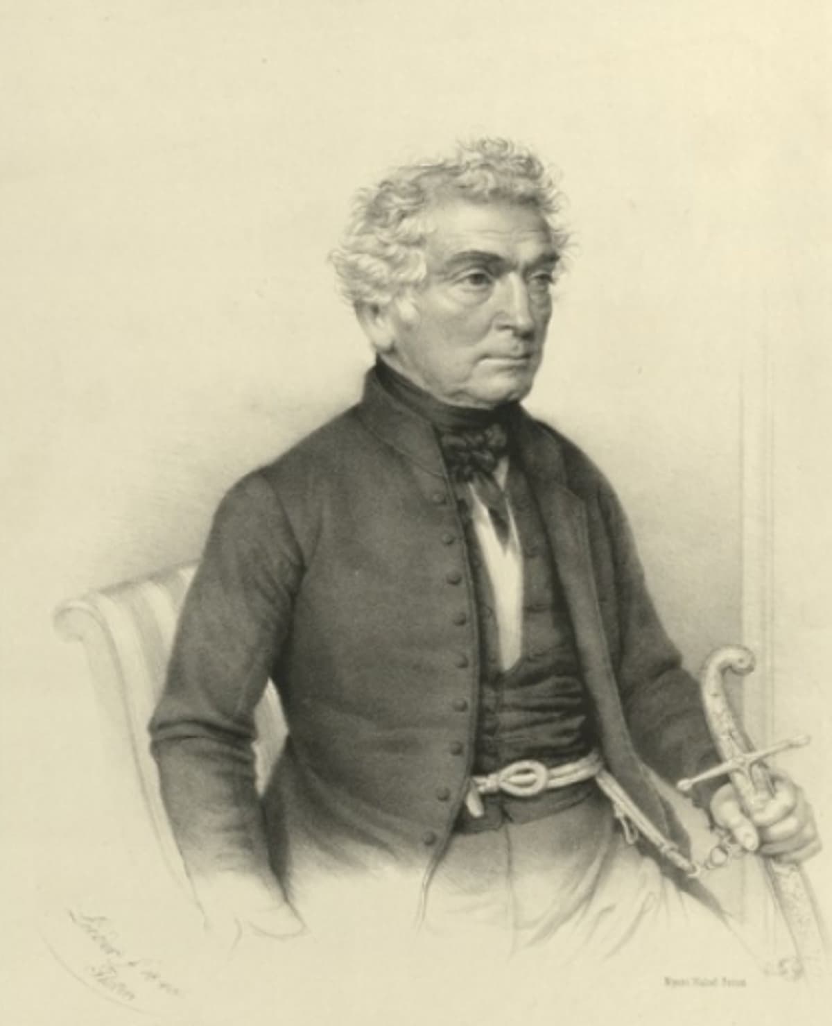 Szepessy Ferencz  1848 Bp polgármester portréja