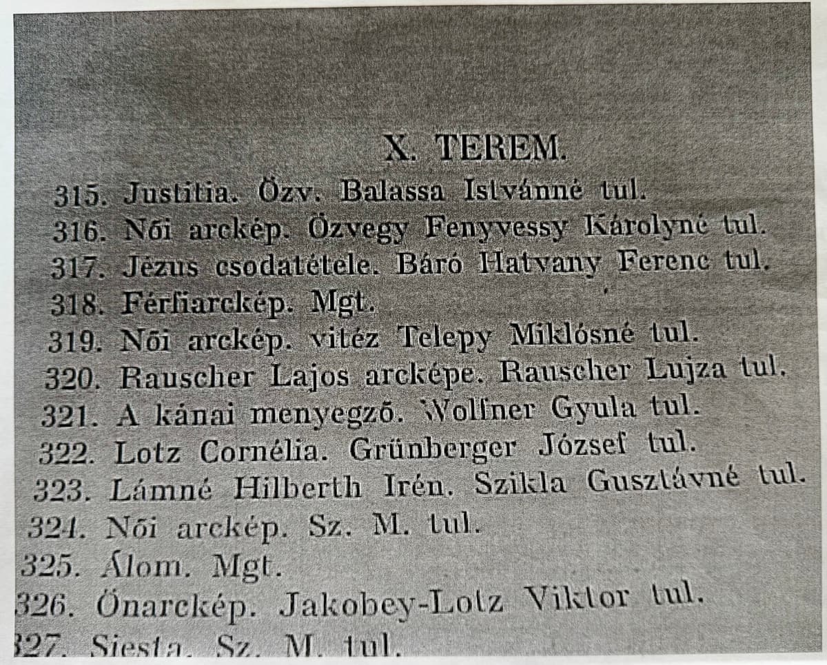 Női arckép - Lotz Kornélia