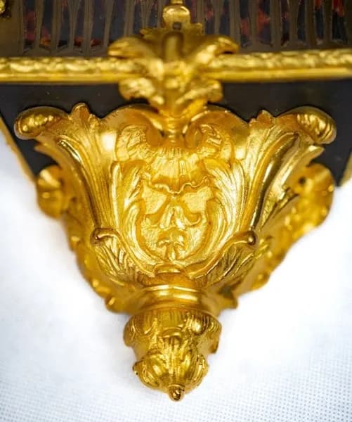 French red boulle cartell clock 19th century
