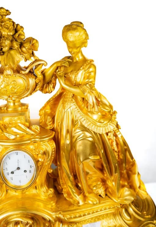Grand mantle clock 19th century, Fx.Chopin, St. Petersburg