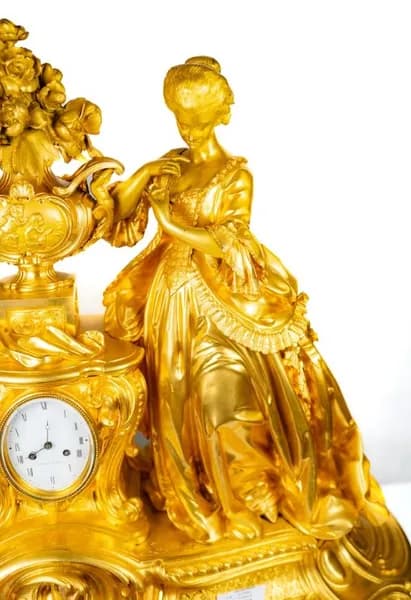 Grand mantle clock 19th century, Fx.Chopin, St. Petersburg