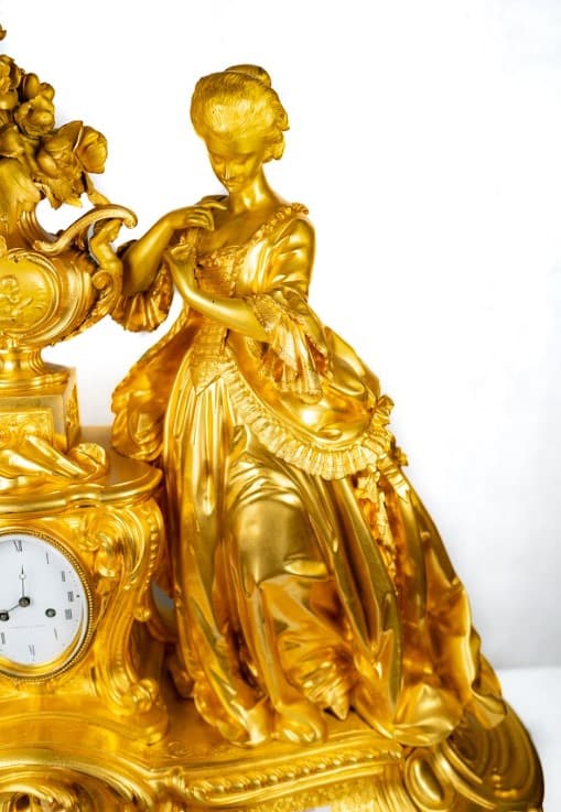 Grand mantle clock 19th century, Fx.Chopin, St. Petersburg