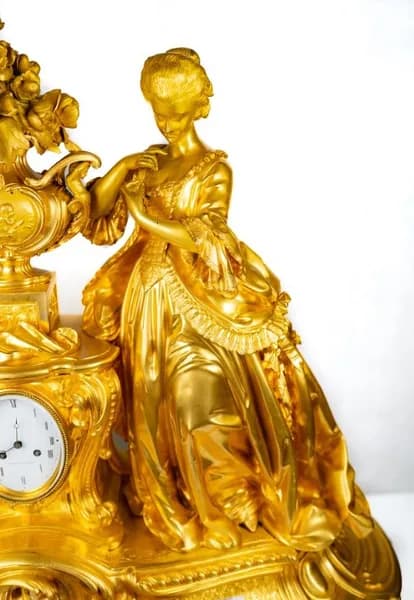 Grand mantle clock 19th century, Fx.Chopin, St. Petersburg