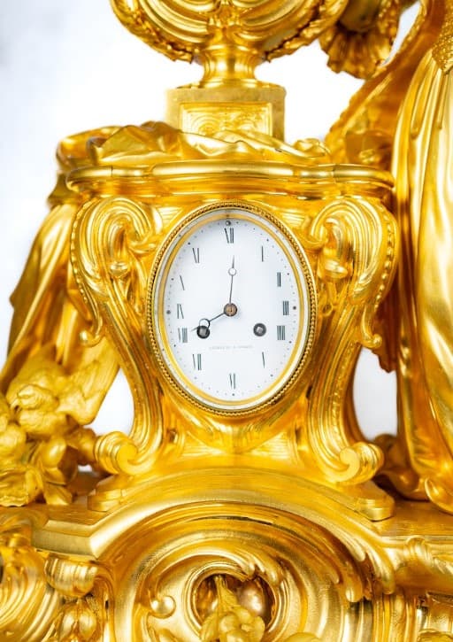 Grand mantle clock 19th century, Fx.Chopin, St. Petersburg