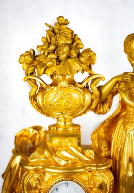 Grand mantle clock 19th century, Fx.Chopin, St. Petersburg