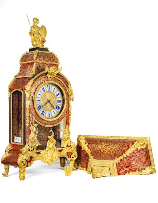 Francia bordó boulle kartel óra