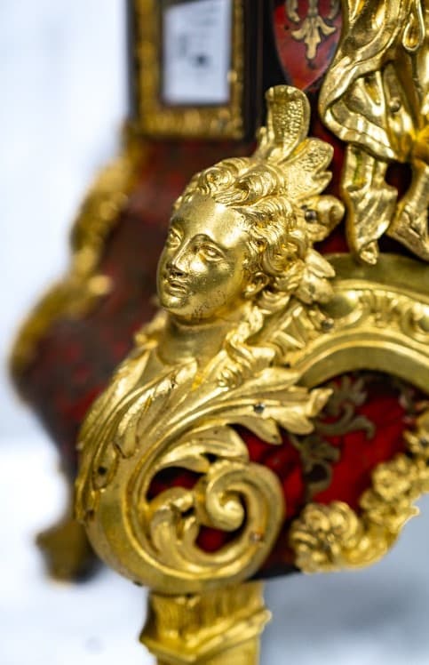 Francia bordó boulle kartel óra