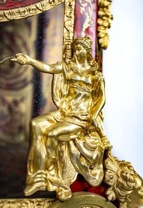 Francia bordó boulle kartel óra