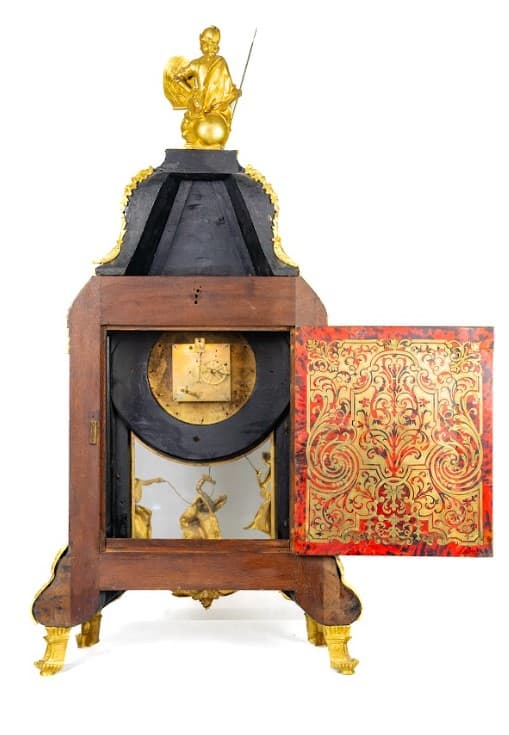 Francia bordó boulle kartel óra