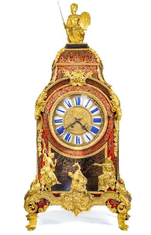 Francia bordó boulle kartel óra