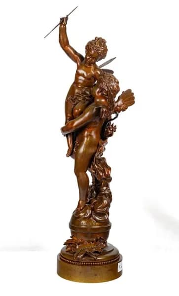 Ernest Rancoulet 'Triumphator - The Conqueror' bronze sculpture
