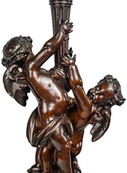 Cherubs Carrying Time By Albert Ernest Carrier-belleuse (1824-1887) clock set 19th century