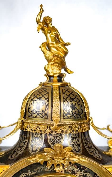 Francia barna boulle kartel óra