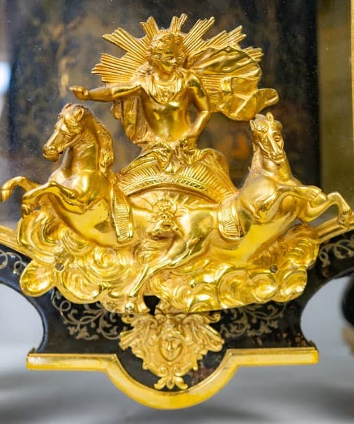 Francia barna boulle kartel óra