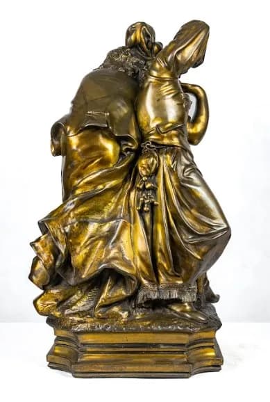 Colored metal sculpture “Play on, Gypsy, Just Because”