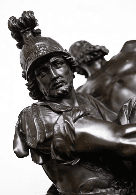 Aeneas, Anchises, Ascanius bronz szobor