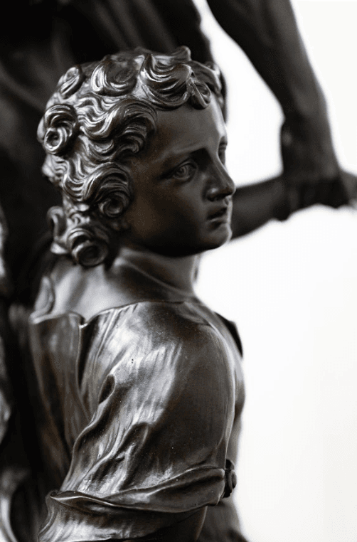 Aeneas, Anchises, Ascanius bronz szobor