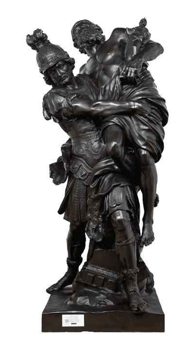 Aeneas, Anchises, Ascanius bronz szobor