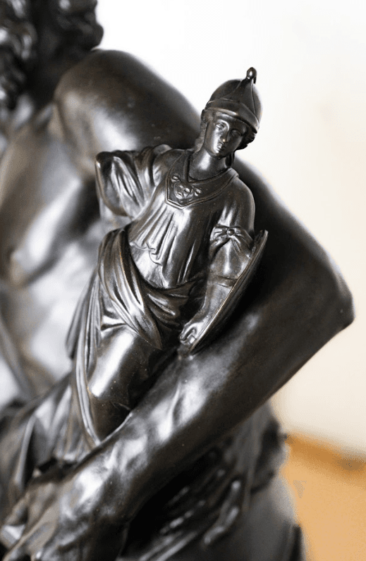 Aeneas, Anchises, Ascanius bronz szobor