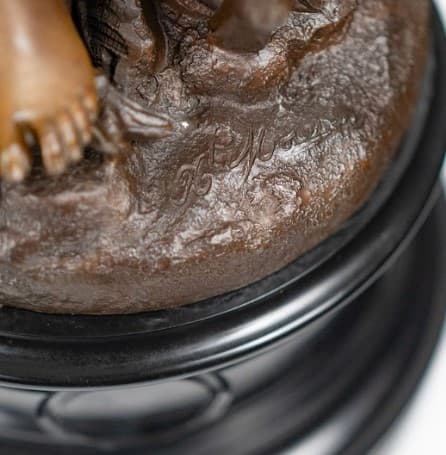 Három darabos bronz patinás fém ötvözet óra szett