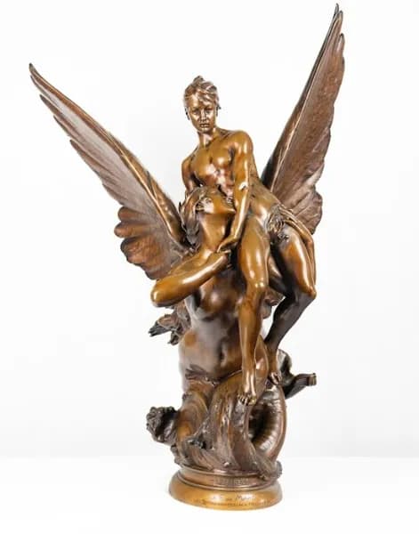 Denis Puech La Siréne bronze sculpture