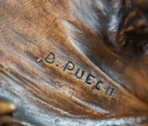 La Siréne bronz szobor 19.század