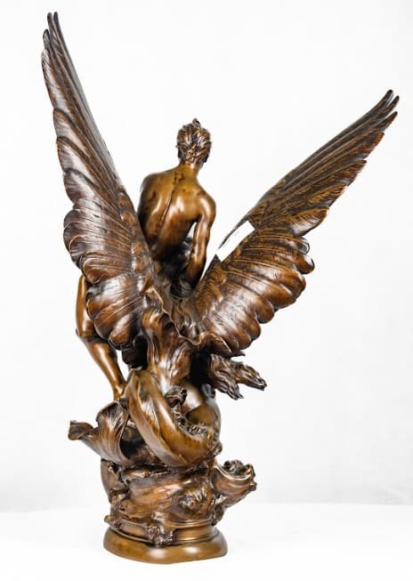 La Siréne bronz szobor 19.század