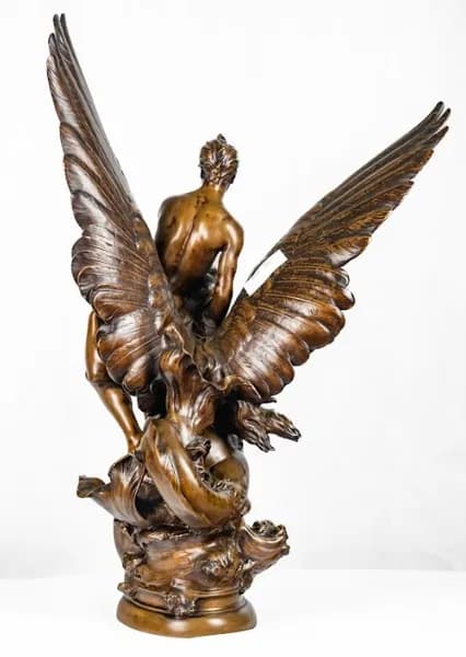 Denis Puech La Siréne bronze sculpture