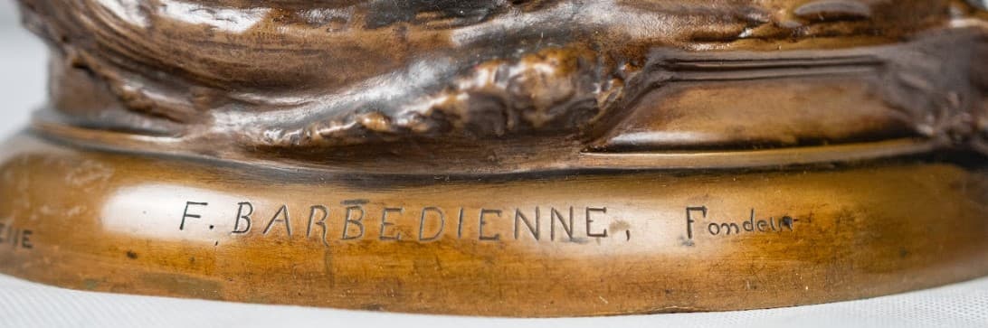 La Siréne bronz szobor 19.század