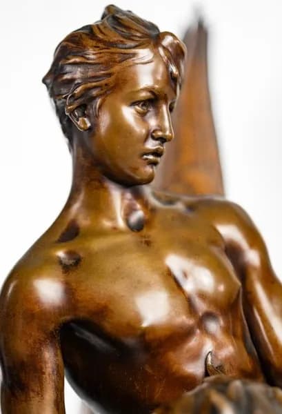 Denis Puech La Siréne bronze sculpture