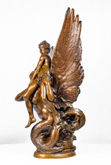 La Siréne bronz szobor 19.század