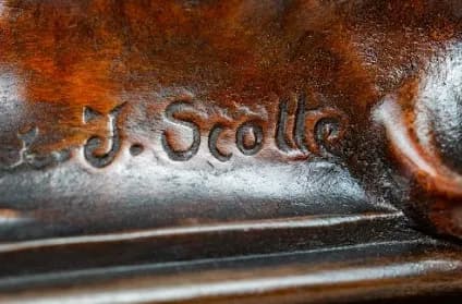 Bronze patinated metal clock - Immortalité