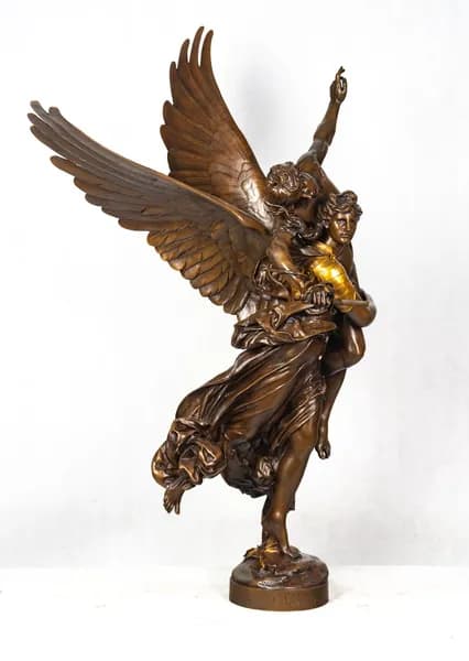 Antonin Mercié Gloria Victis bronze sculpture 107cm 19th century