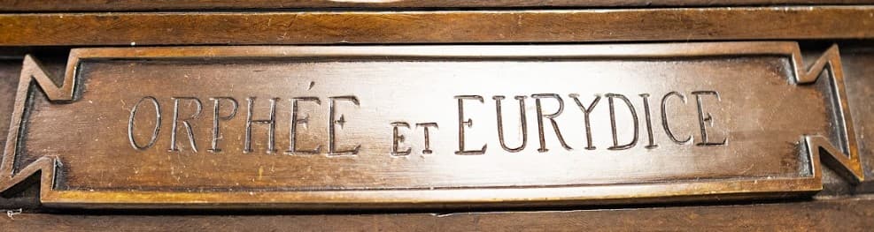 Orphée et Eurydice bronz szobor