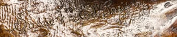 Auguste Paris Orphée et Eurydice bronze sculpture