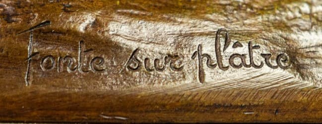 Orphée et Eurydice bronz szobor