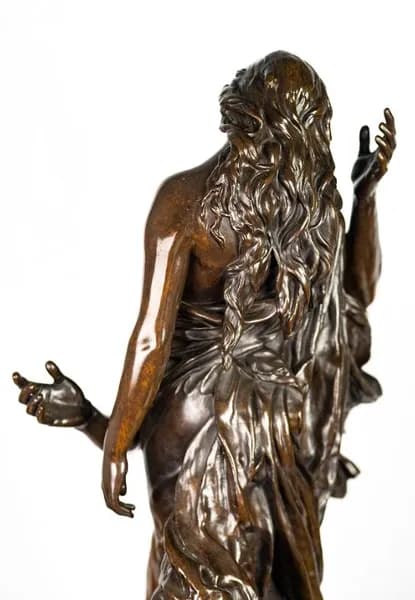 Auguste Paris Orphée et Eurydice bronze sculpture