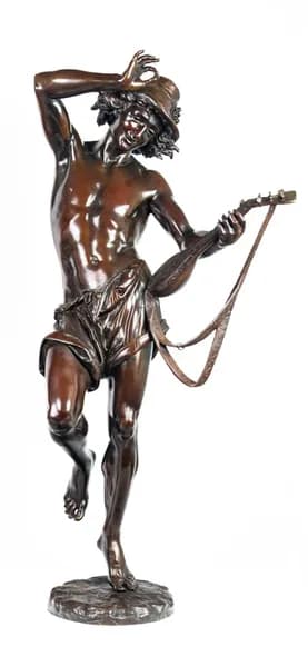 Albert Ernest Carrier-Belleuse Danseur Napolitan II. bronze sculpture
