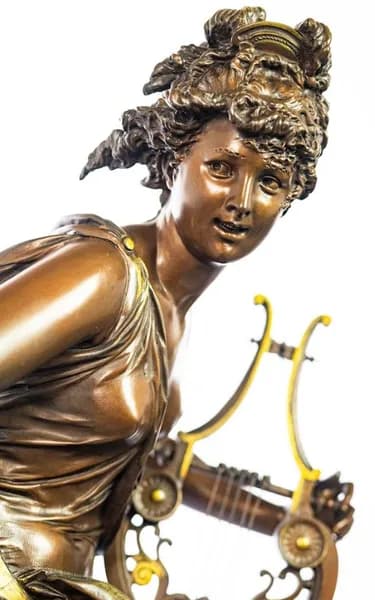 Albert Ernest Carrier-Belleuse Harmonie/Mélodie bronze sculpture