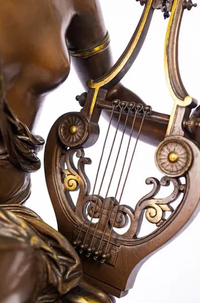 Albert Ernest Carrier-Belleuse Harmonie/Mélodie bronze sculpture