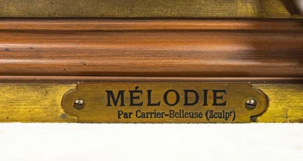 Albert Ernest Carrier-Belleuse Harmonie/Mélodie bronze sculpture