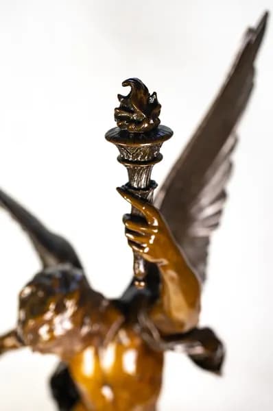 Charles Vital Cornu Victorie Triomphante bronze sculpture