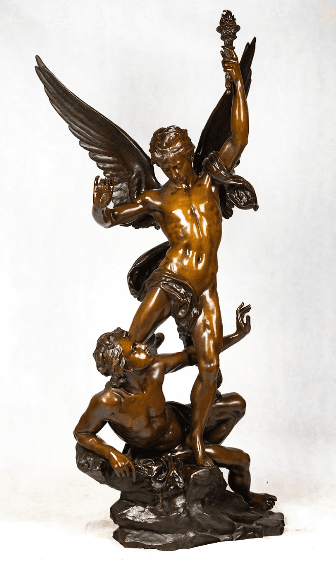 'A Géniusz ébredése' bronz szobor