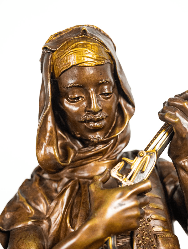 Peynot 'Tunisian Merchant' bronz szobor 19.század
