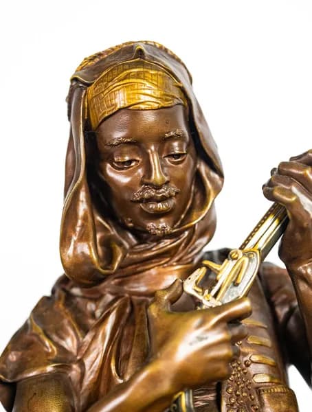 Emile Edmund Peynot Tunisian Merchant bronze sculpture